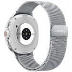 Curea Spigen Metal Fit compatibila cu Samsung Galaxy Watch 8 40/44/46mm, Silver 3 - lerato.ro